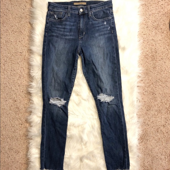 Joe’s Jeans | High Rise Skinny Ankle Distressed Denim Jeans - Picture 5 of 10